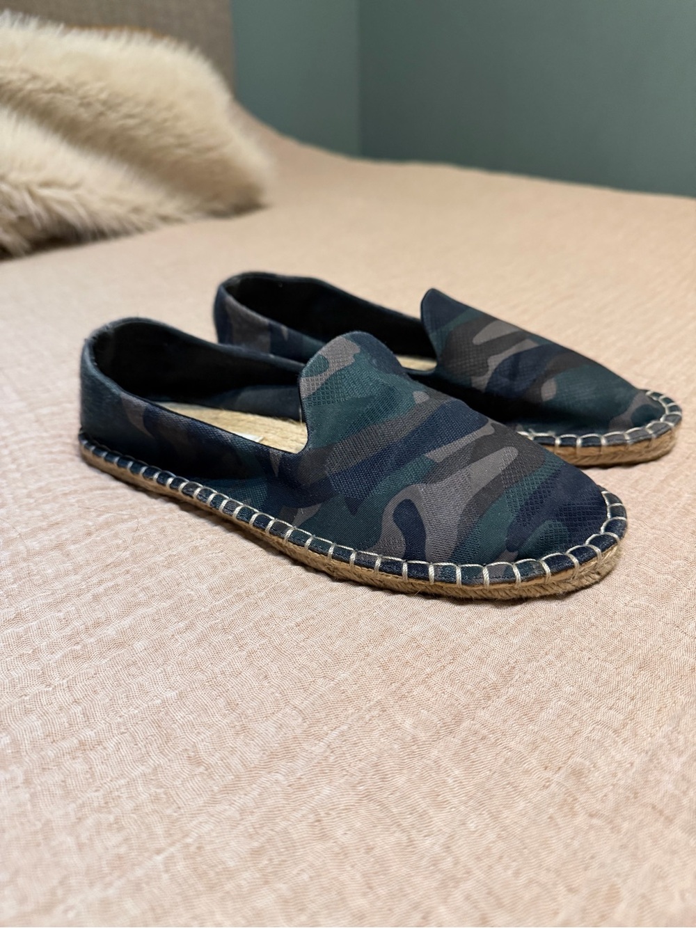 Camo Espadrille Slip-Ons by ASOS - Green & Black